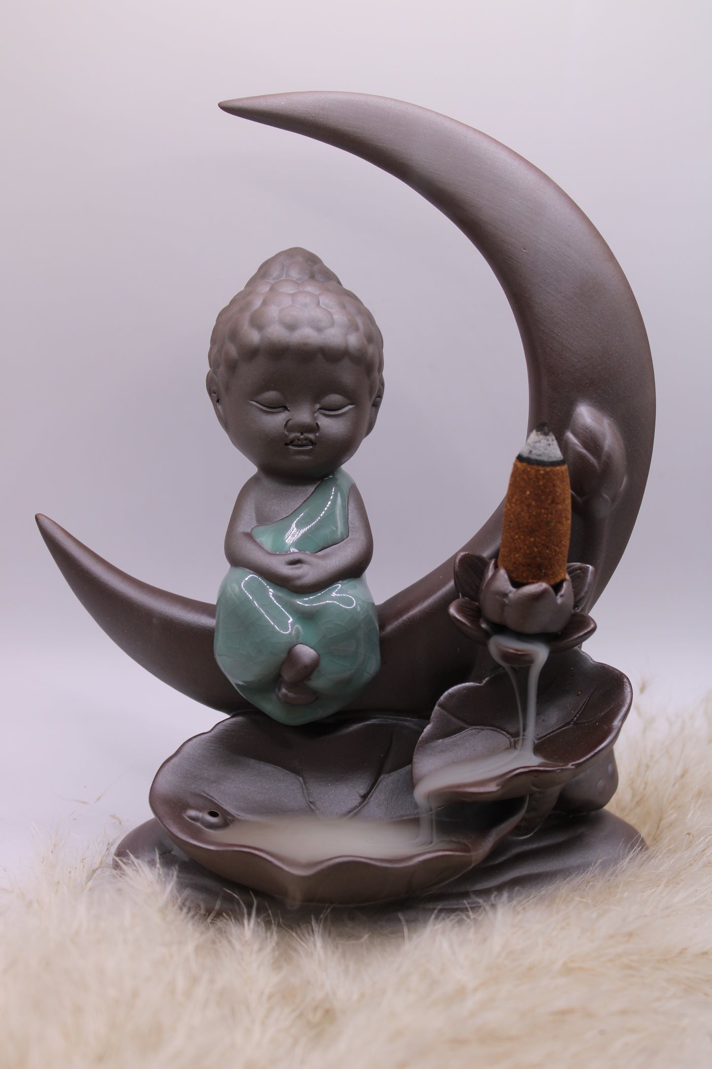 Rückfluss Wasserfall Buddha Mond
