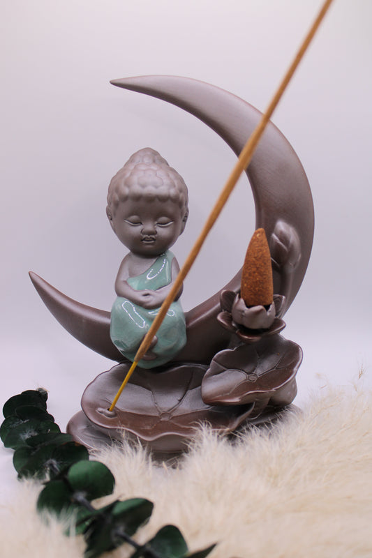 Rückfluss Wasserfall Buddha Mond