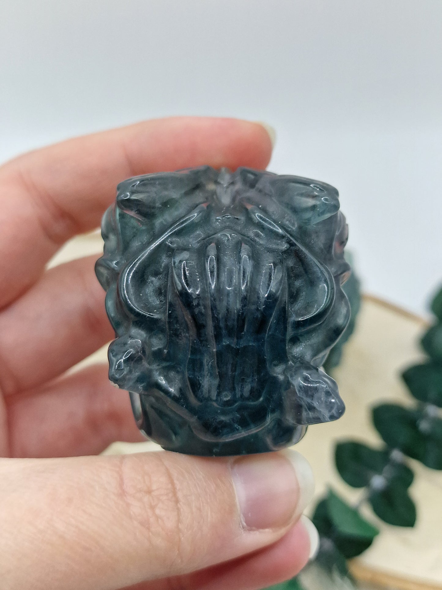 Medusa aus Fluorit 🐍