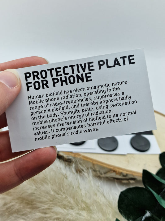 Schungit Handyplättchen 📱