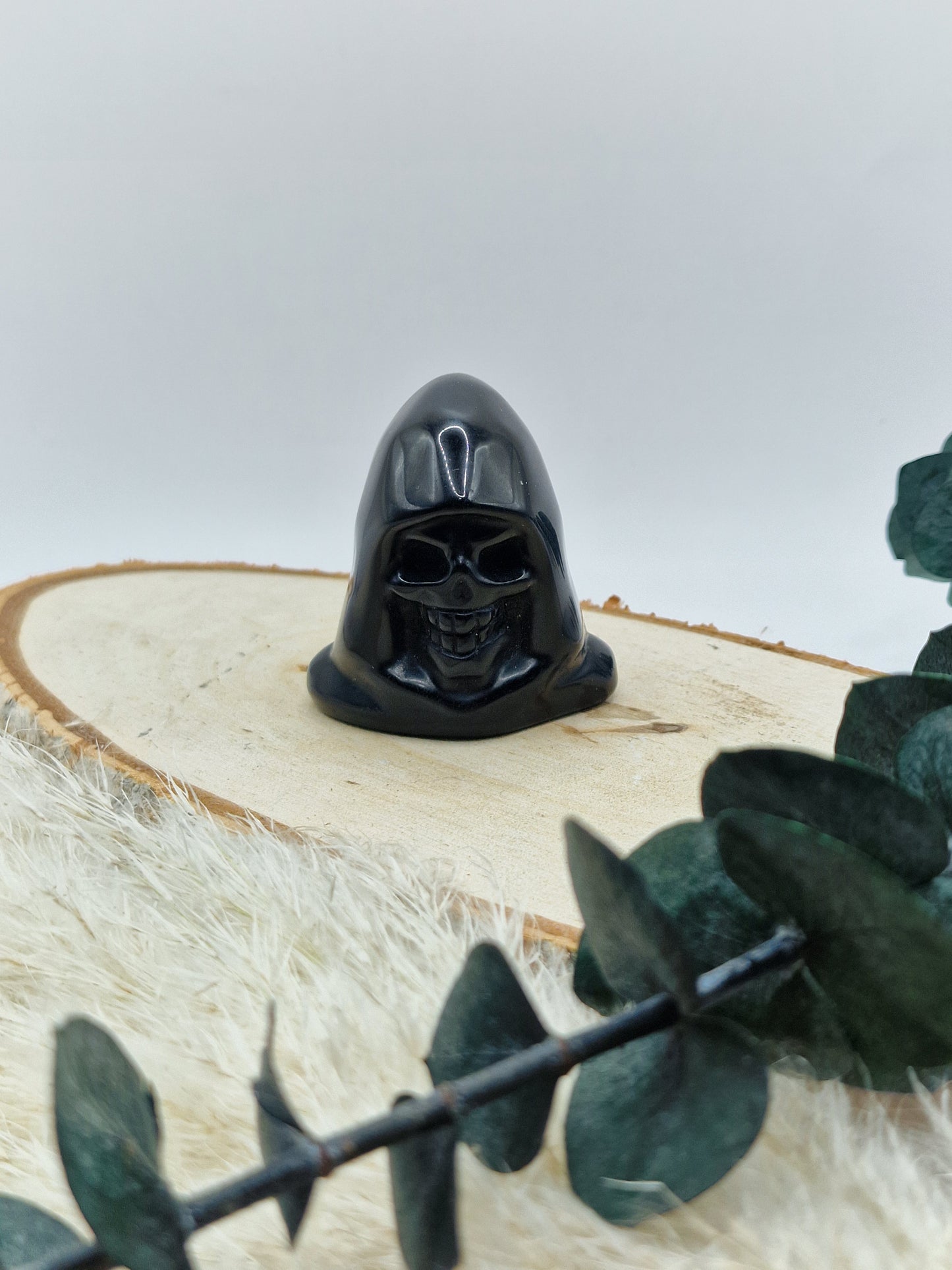 Obsidian Totenkopf mit Kapuze 💀