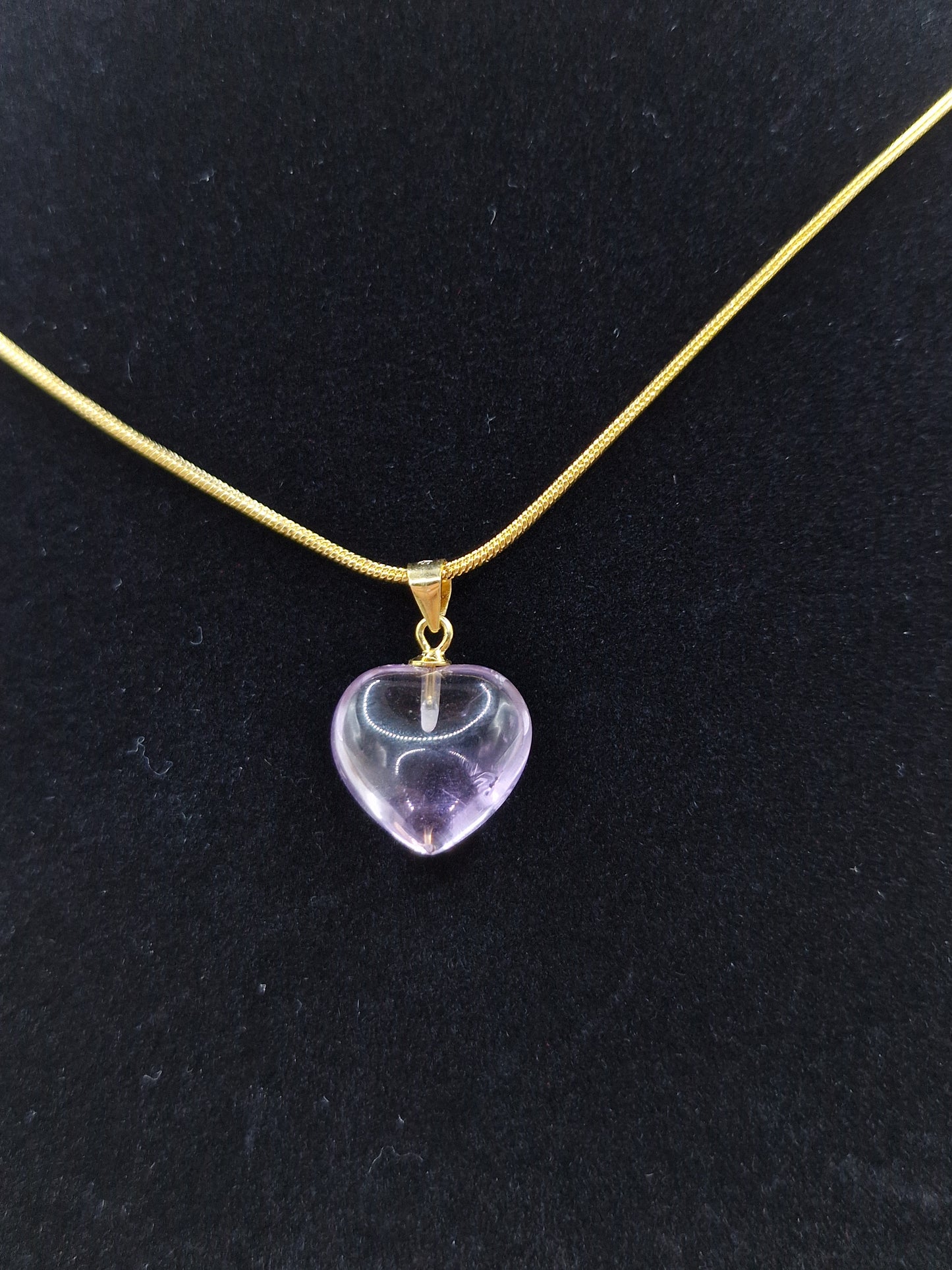 Amethyst Herz Kettenanhänger 💜 S925