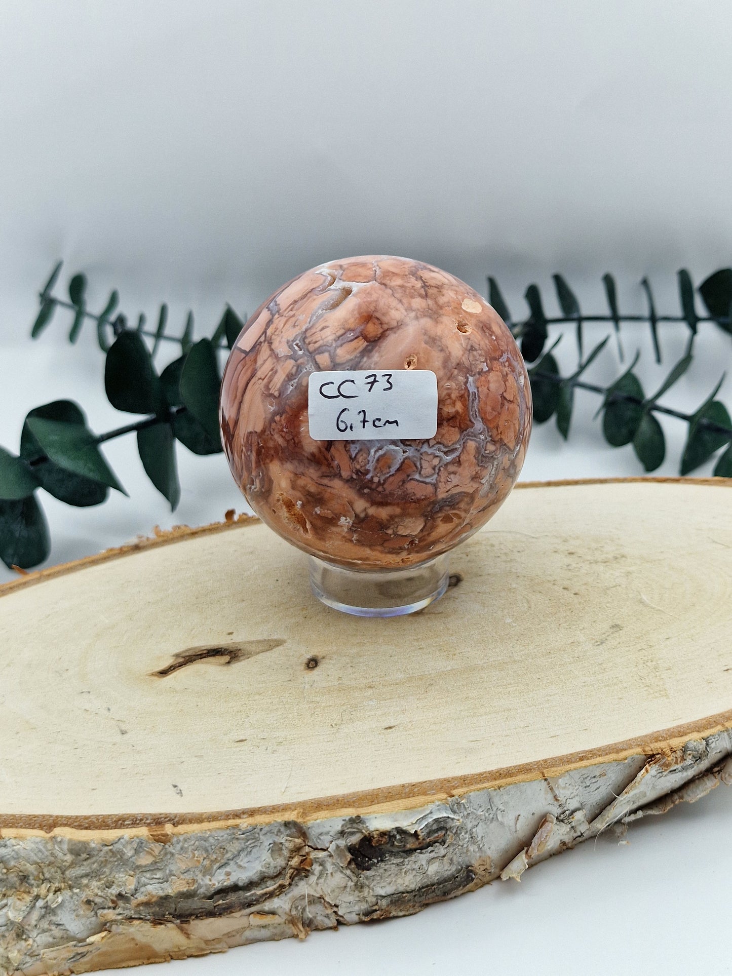 Cotton Candy Achat Kugel 🍬 CC73