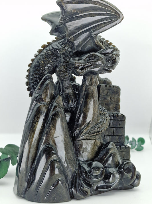 Goldobsidian Drache 🐉 OD486