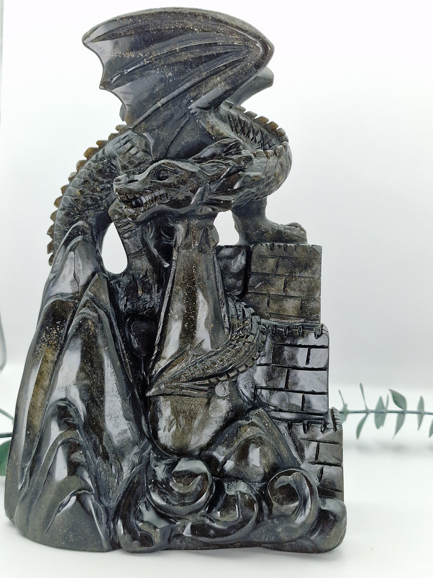 Goldobsidian Drache 🐉 OD486
