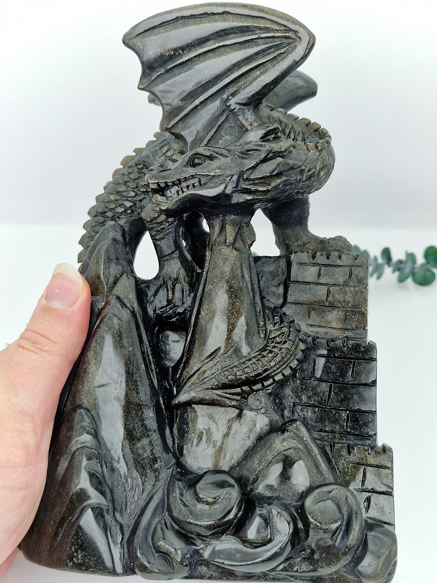 Goldobsidian Drache 🐉 OD486