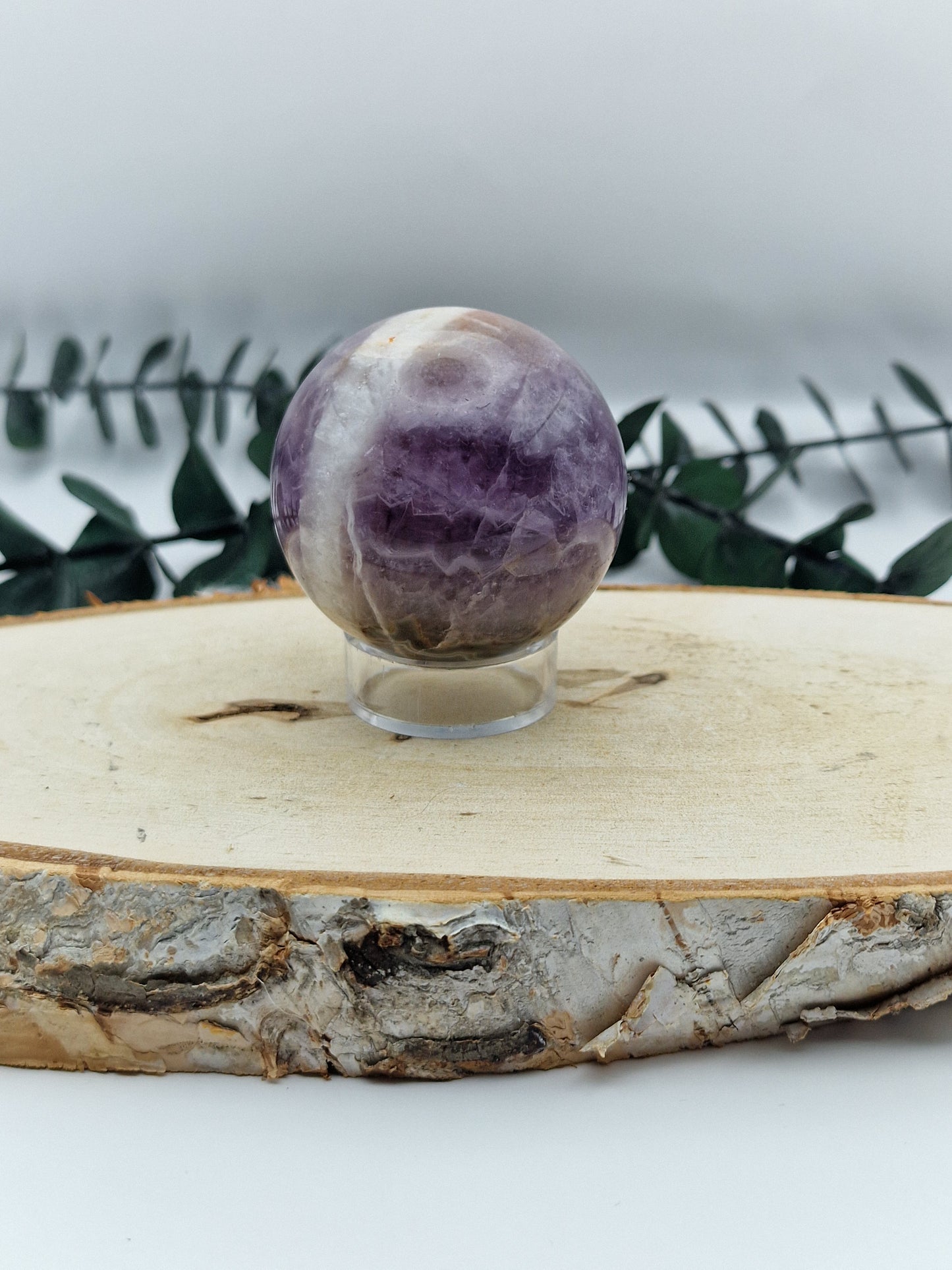 Amethyst mit Crazy Lace Achat Kugel 🤪 AM27