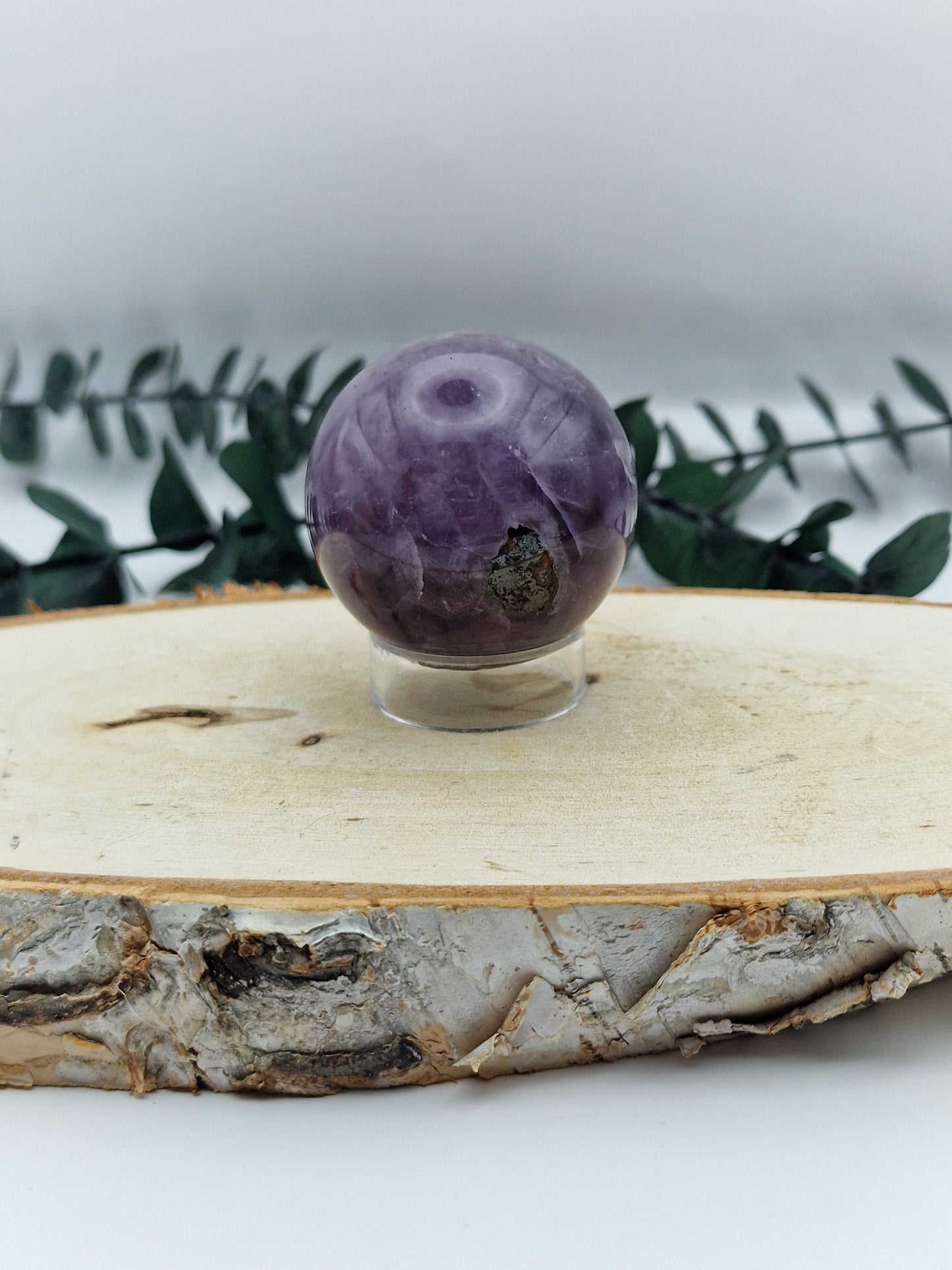 Amethyst mit Crazy Lace Achat Kugel 🤪 AM21