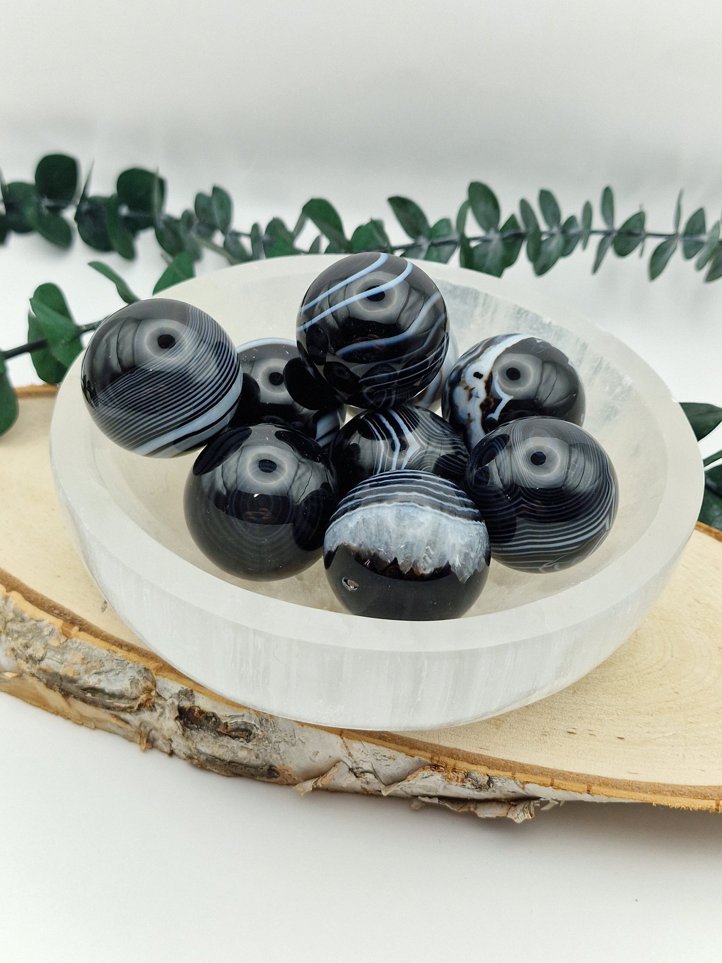 Schwarze Sardonyx Kugeln 🖤