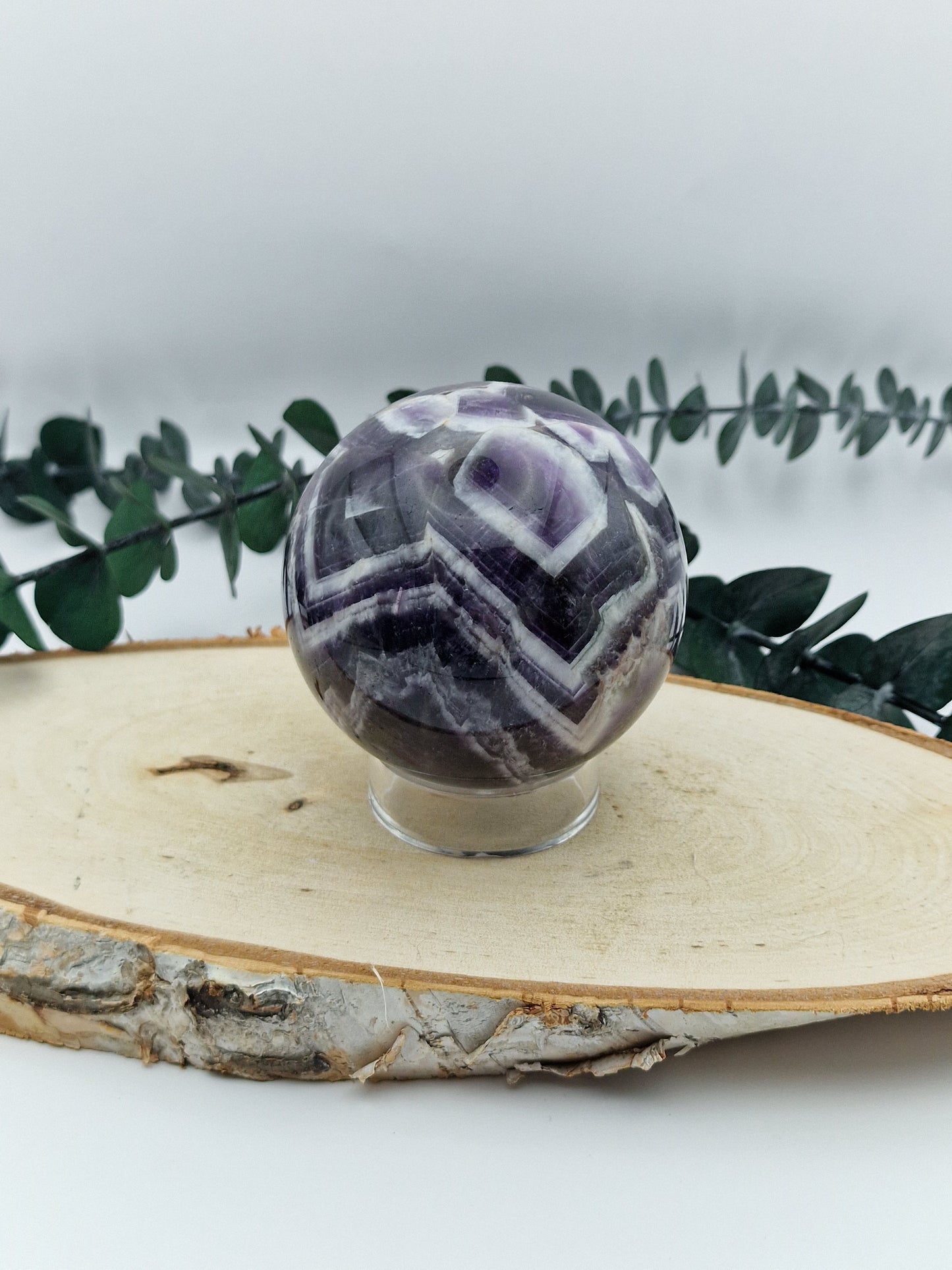 Chevron Amethyst Kugel 💜 CA60