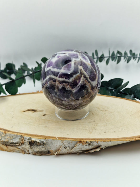 Chevron Amethyst Kugel 💜 CA60