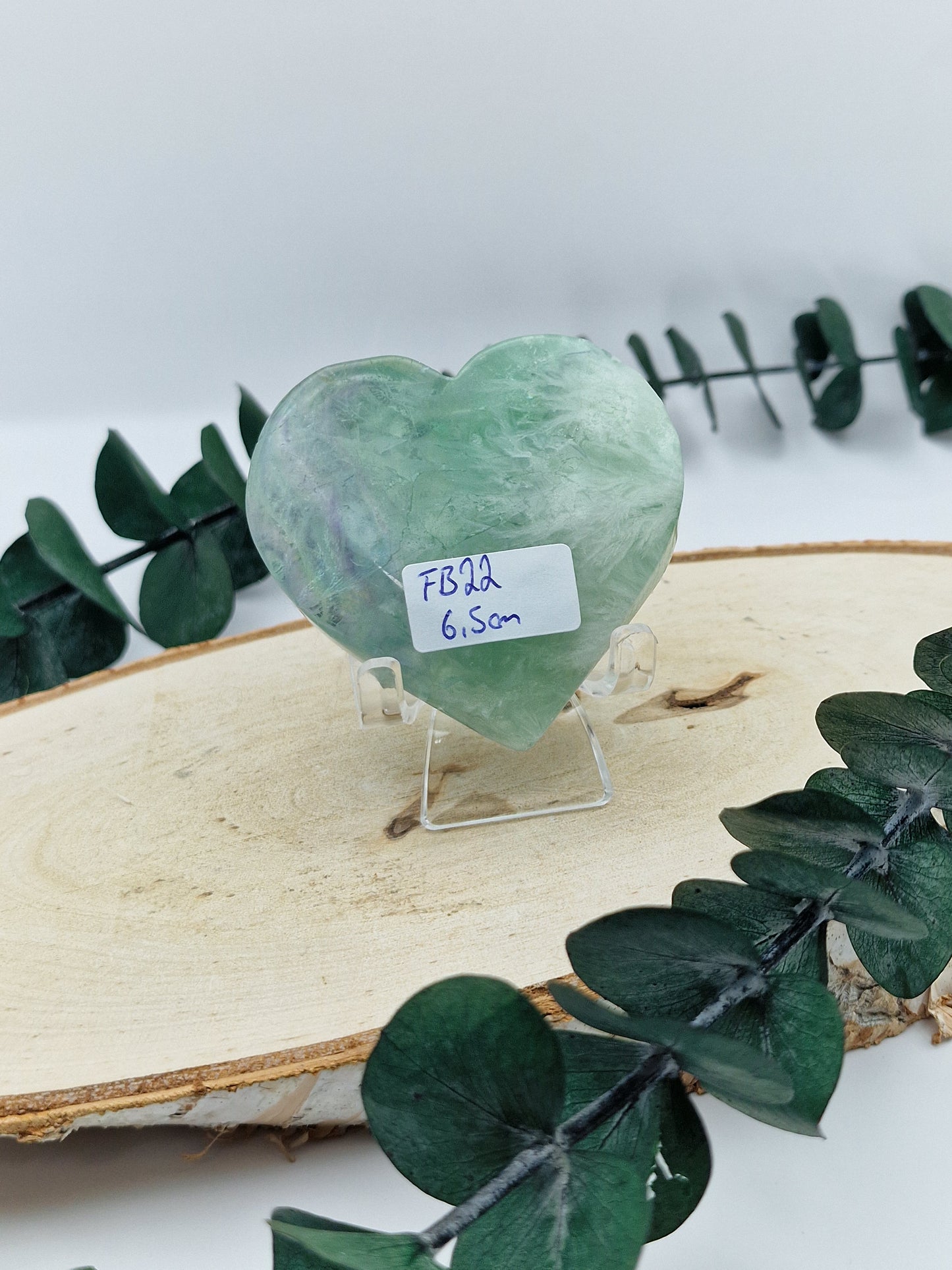 Feder Fluorit Herz 💚 FB22