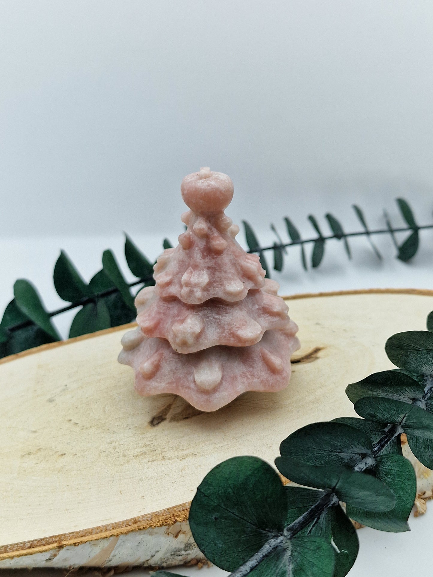 Christbaum aus Pink Opal/Andenopal