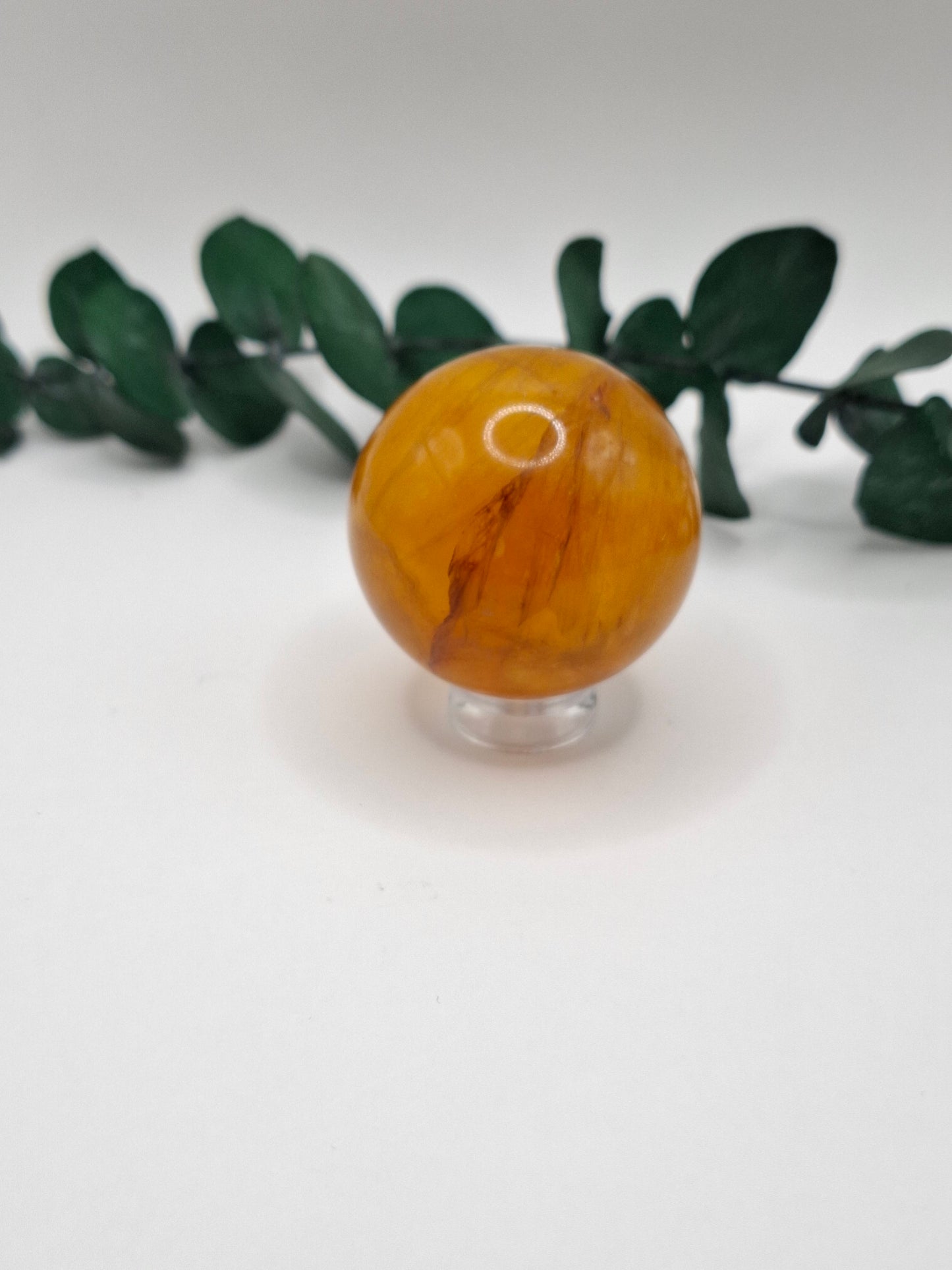Gelber Fluorit mit Mica Kugeln 🔮