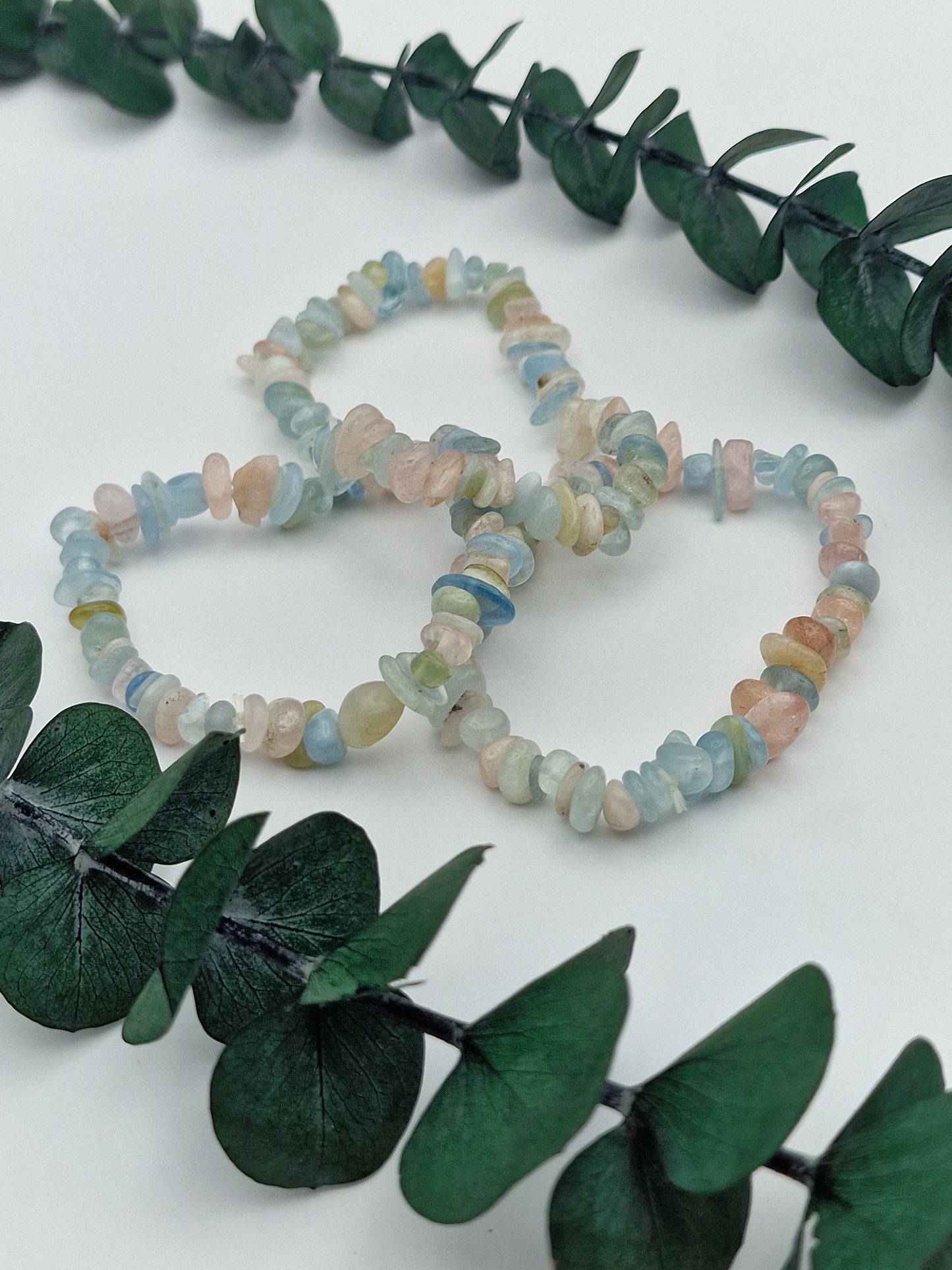 Beryll-Aquamarin-Morganit Splitterarmband 🐬