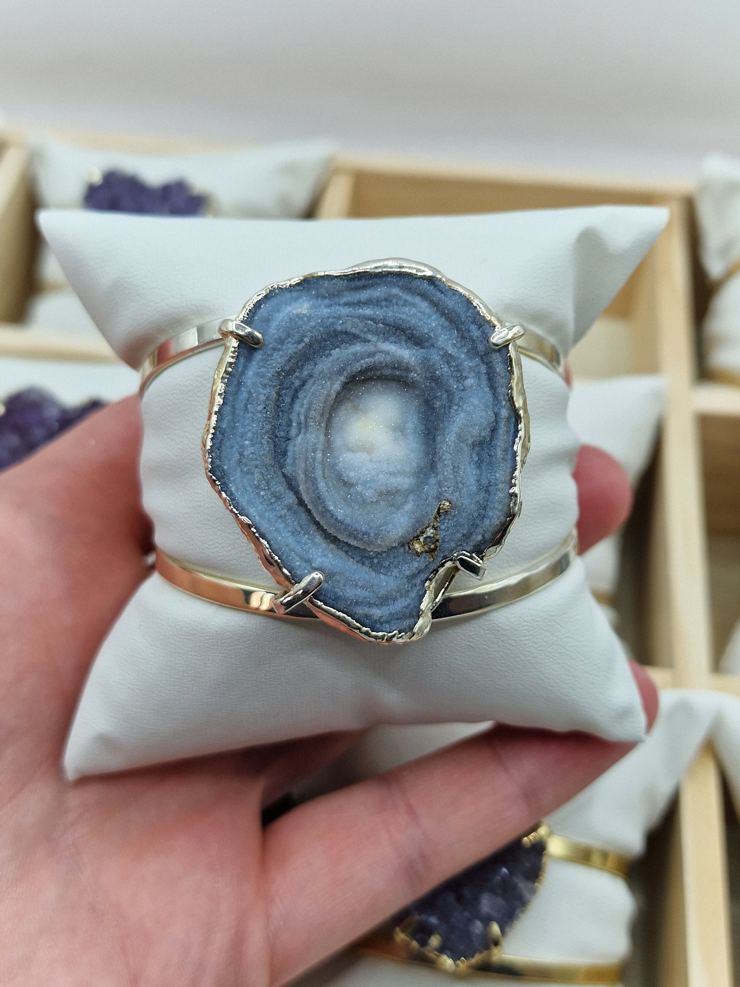 Chalcedon Armreif Silber ✨️ N32
