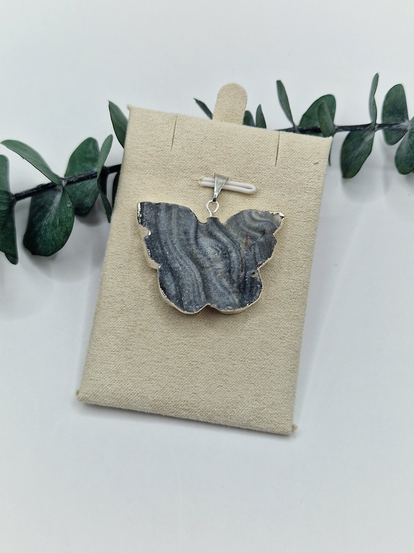 Chalcedon Anhänger Schmetterling 🦋 CS13