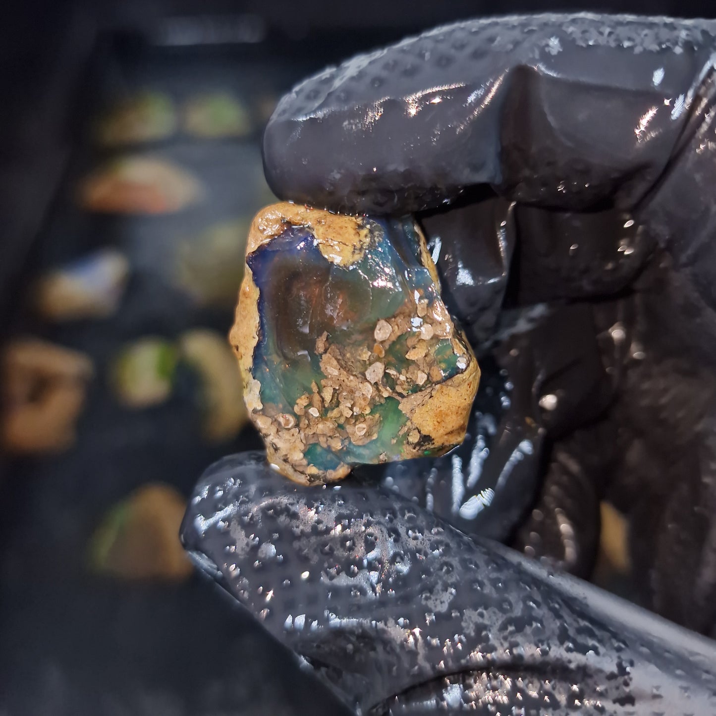Wasseropal aus Äthiopien 🌈 12,14g