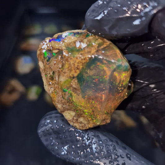 Wasseropal aus Äthiopien 🌈 72,07g