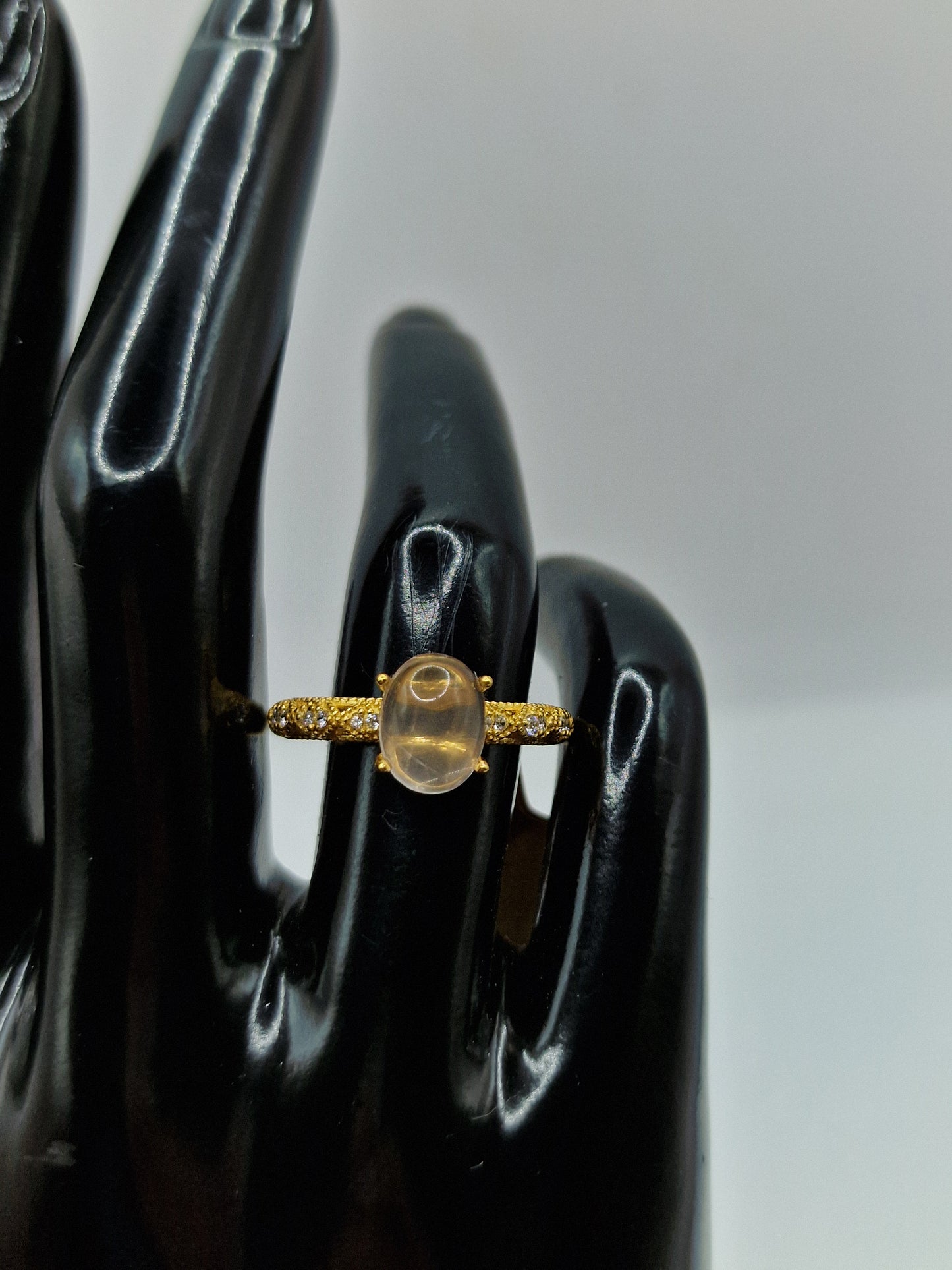 Mosambik Rosenquarz Ring 🌹 RQ32