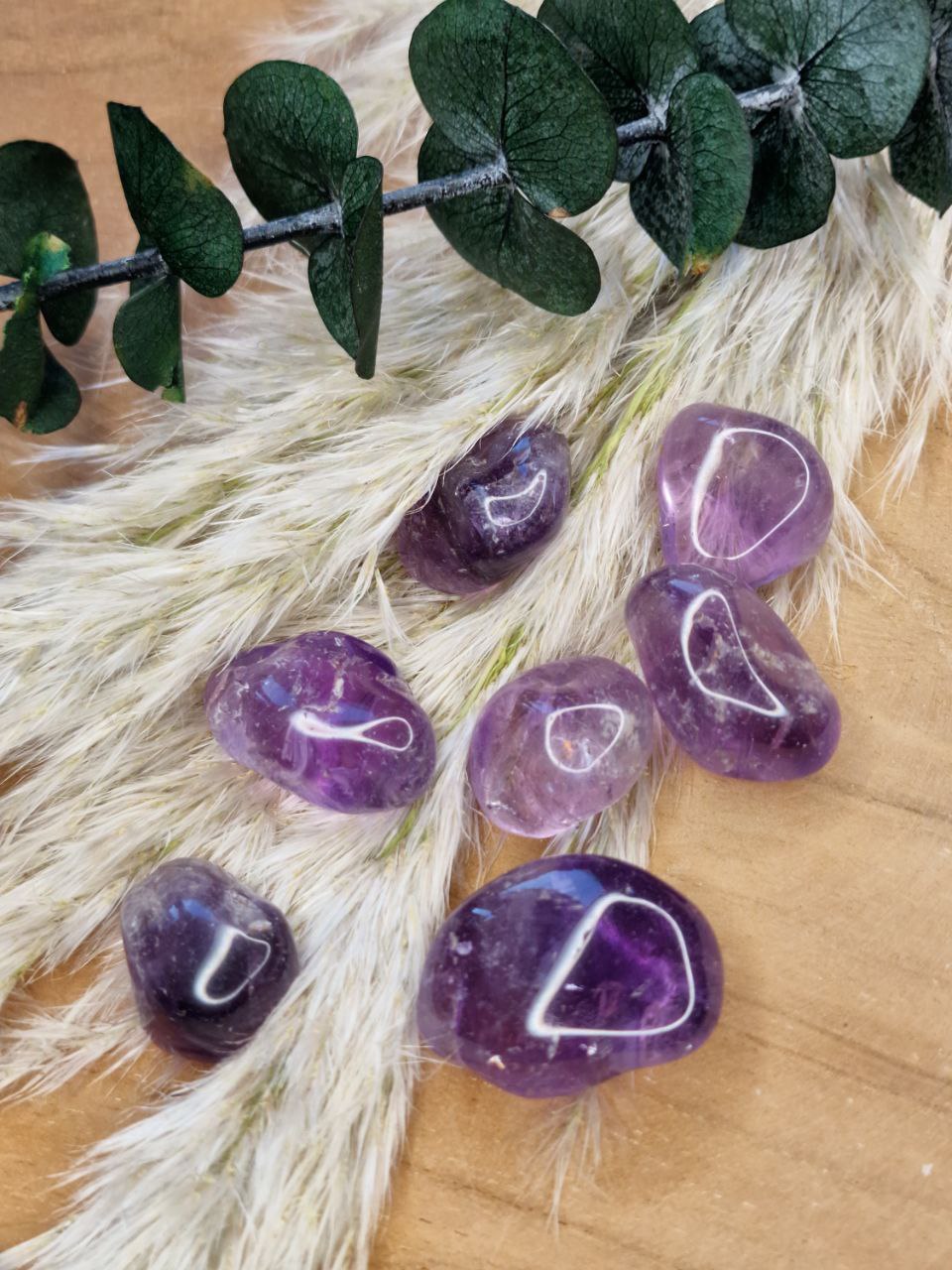Amethyst Trommelsteine