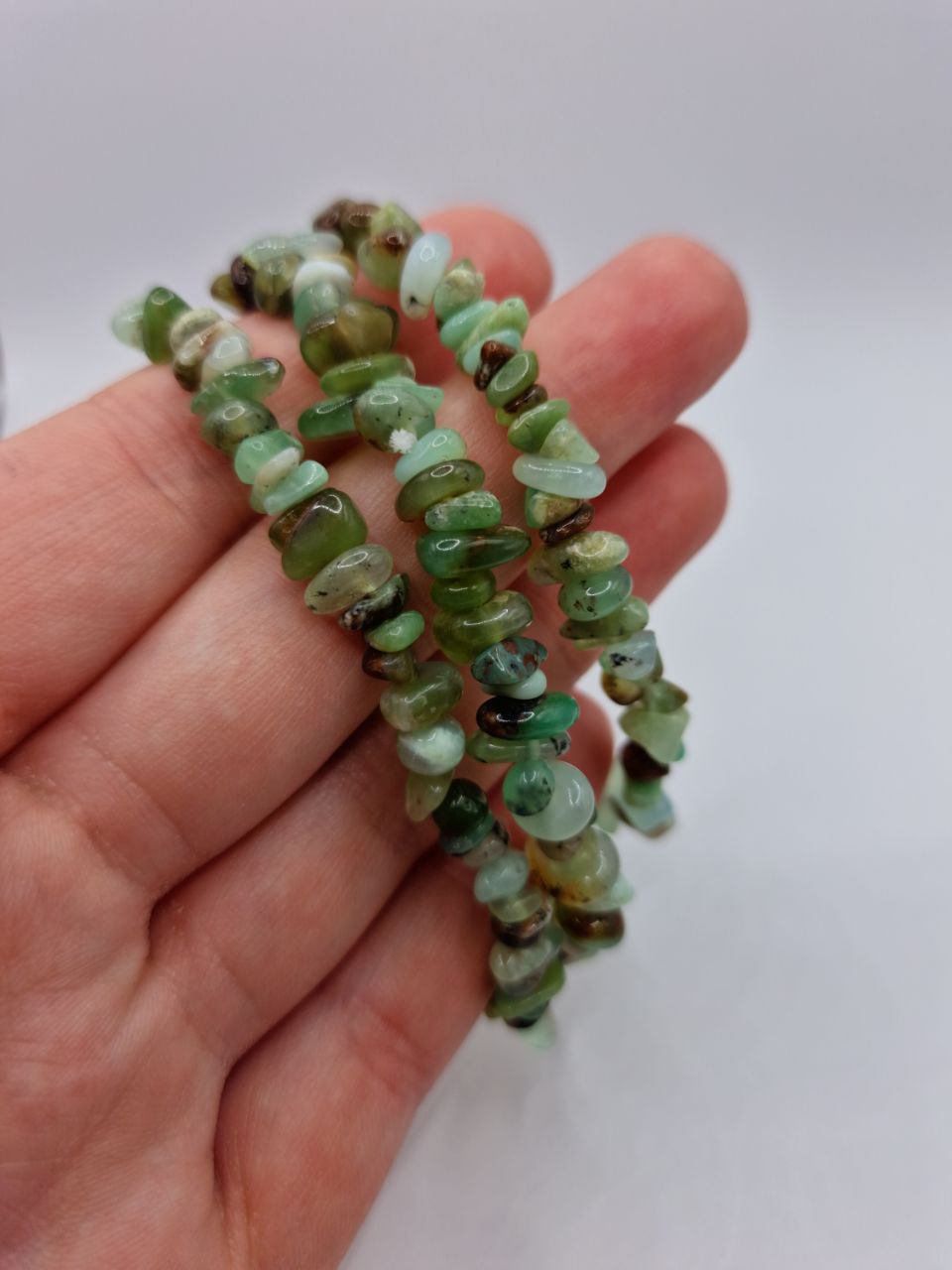 Chrysopras Splitterarmband