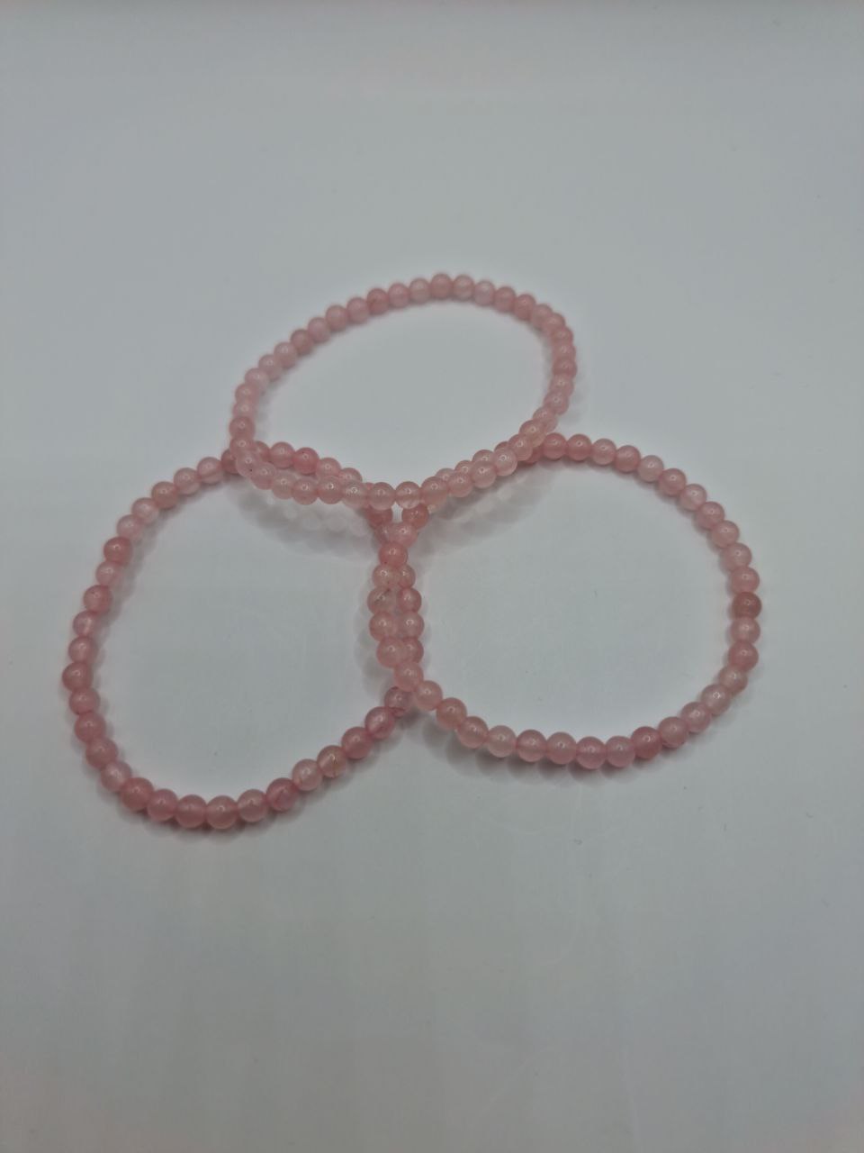 Rosenquarz Kugelarmband 4mm