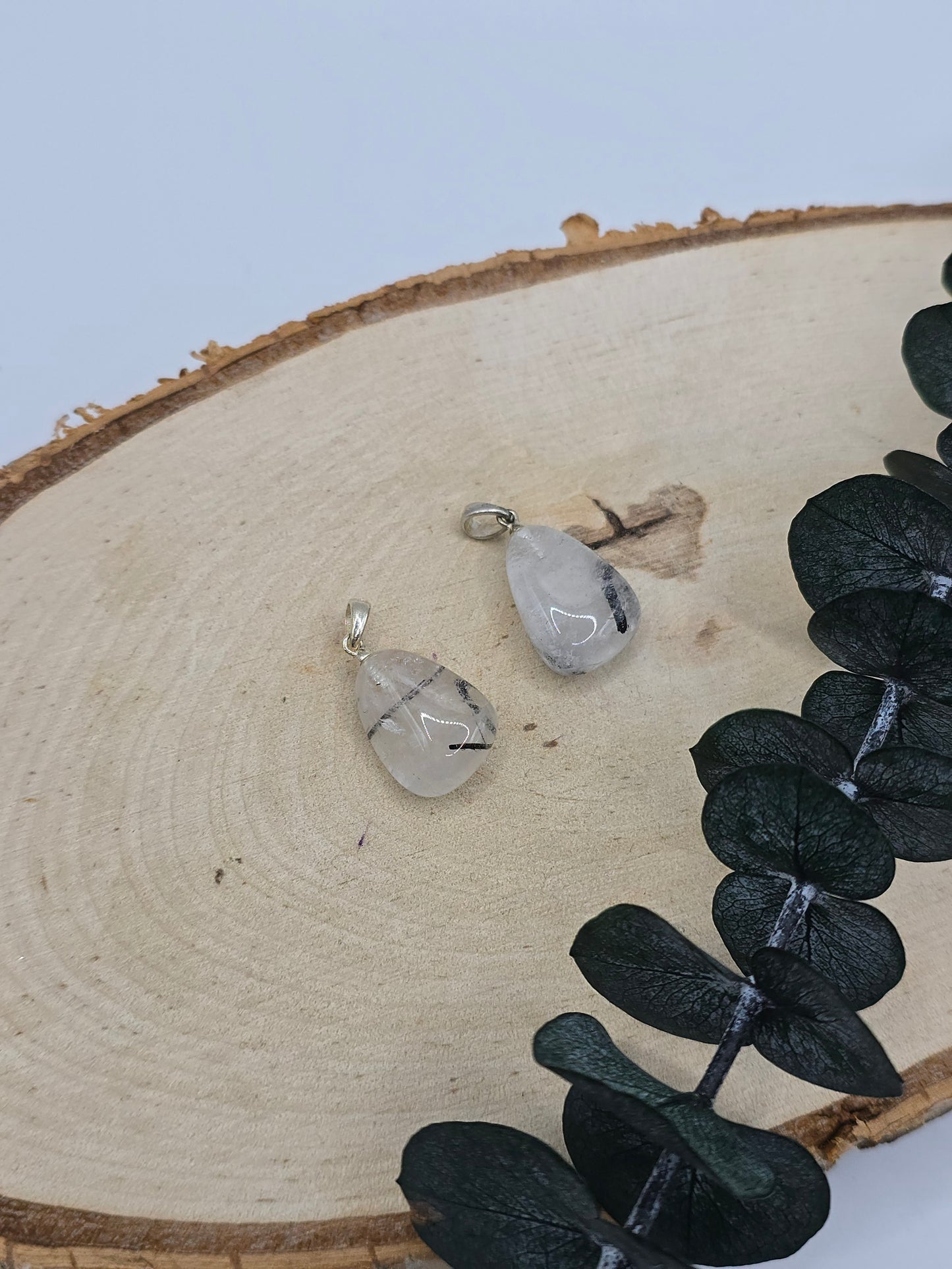 Turmalinquarz Anhänger 🖤 S925