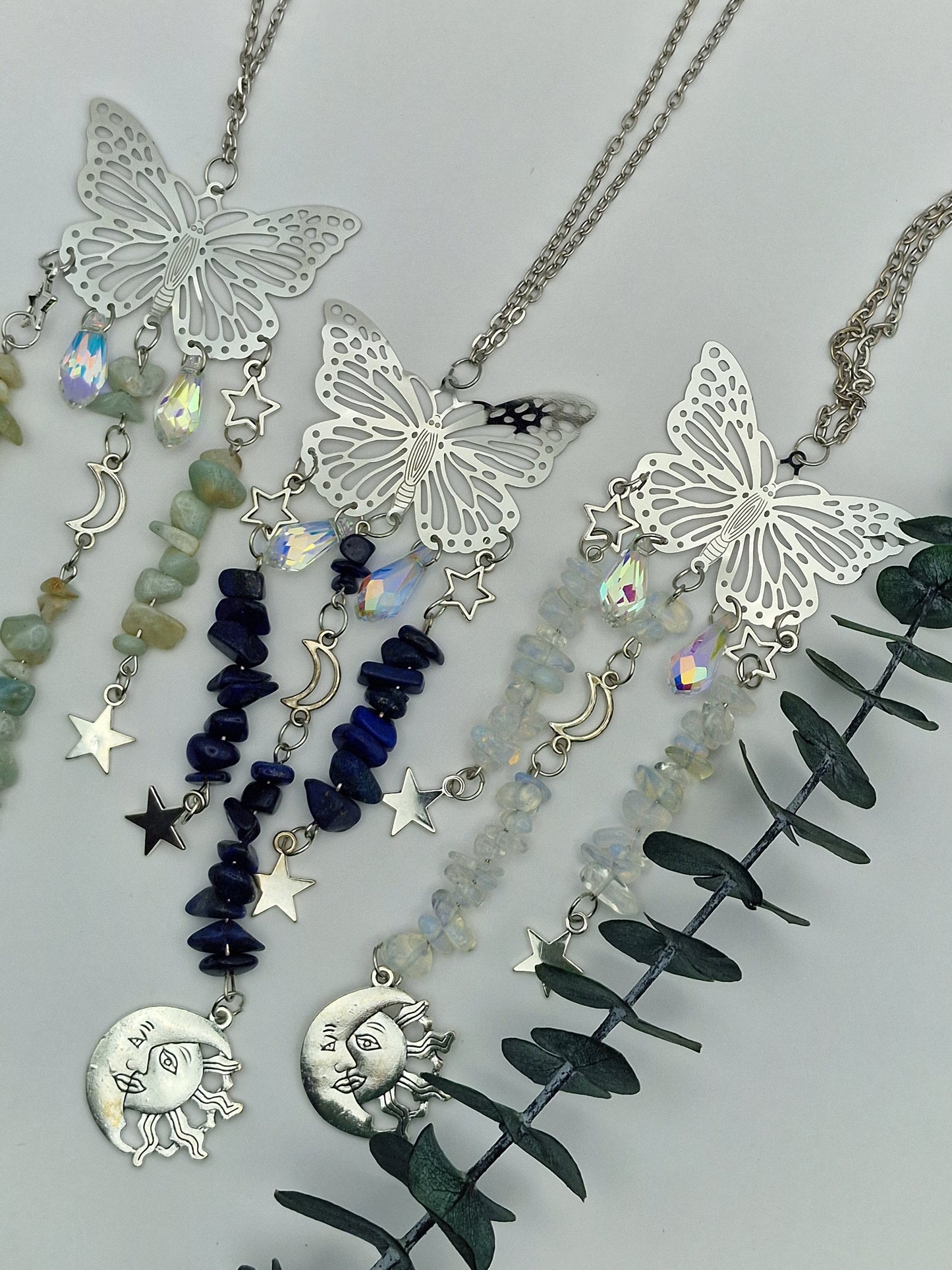 Schmetterling Sonnenfänger/Suncatcher in Silber