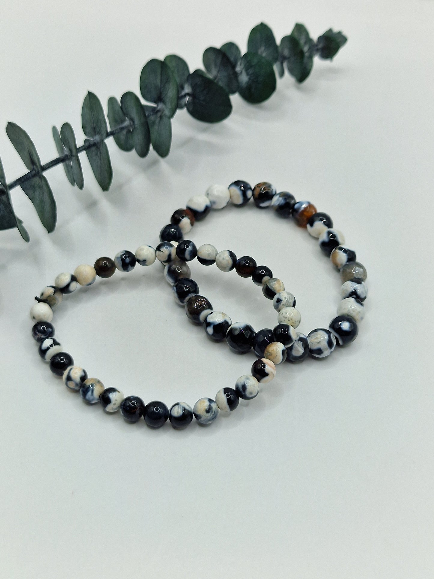 Orca Achat Kugelarmband 🖤