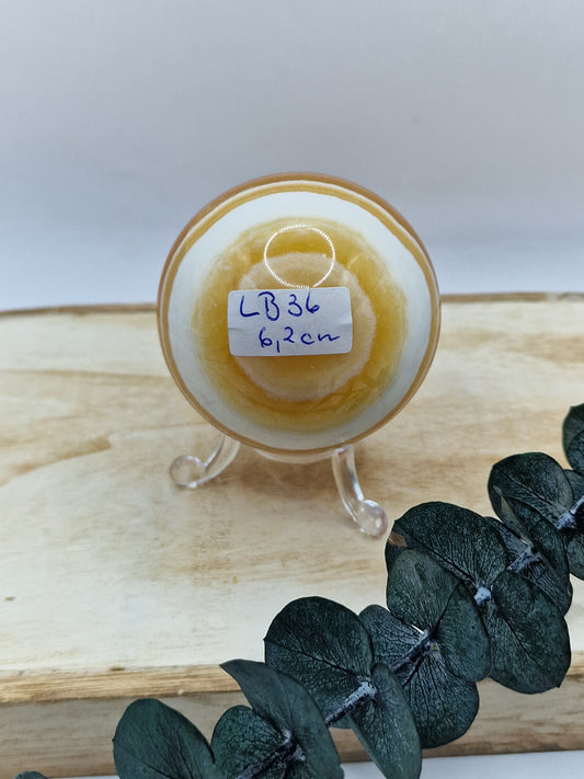 Orangencalcit Kugel 🍊 LB36