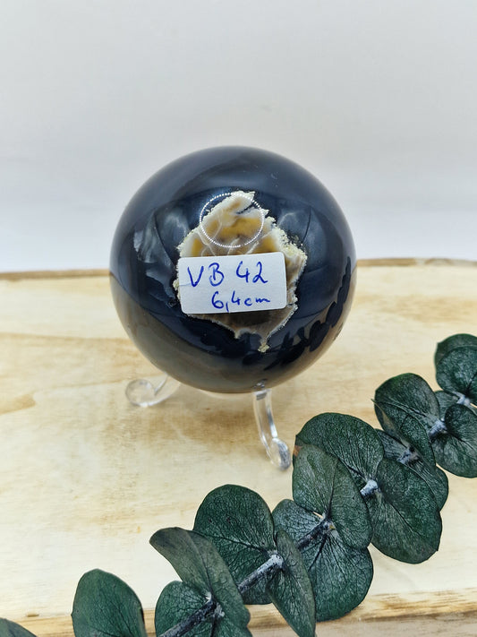 Vulkan Achat/Volcano Achat Kugel 🌋 VB42