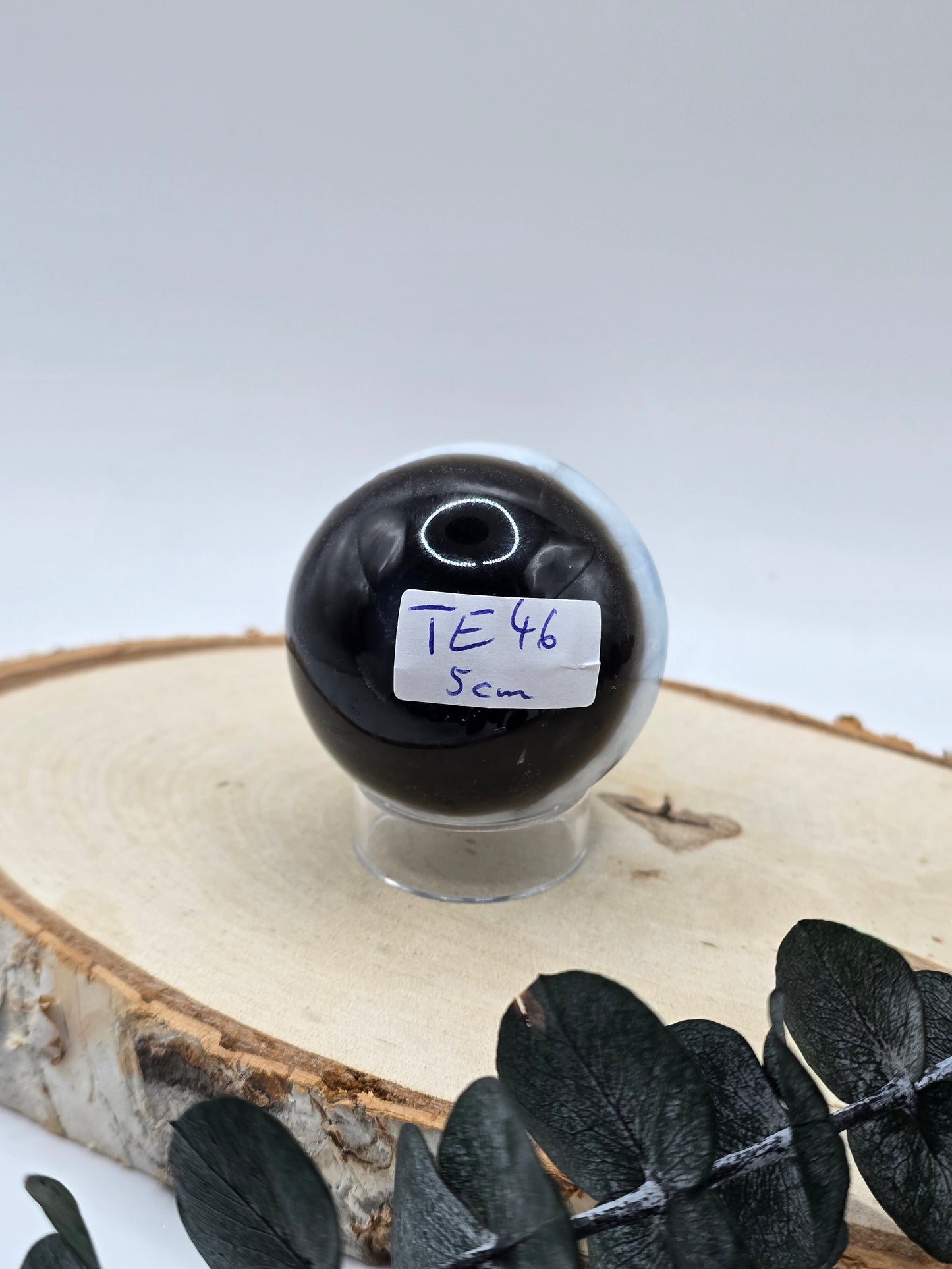 Blaue Opal Kugel 💙 TE46