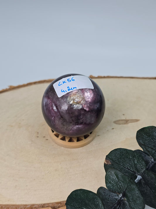 Gem Lepidolith/Mica Kugel 🌌 LK56