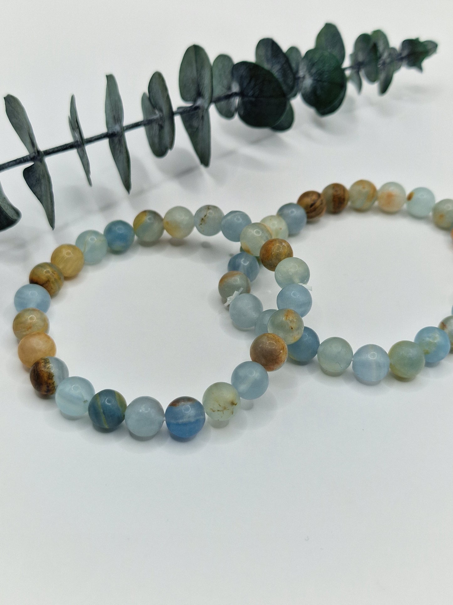 Blauer Onyx Kugelarmband 💙 8mm