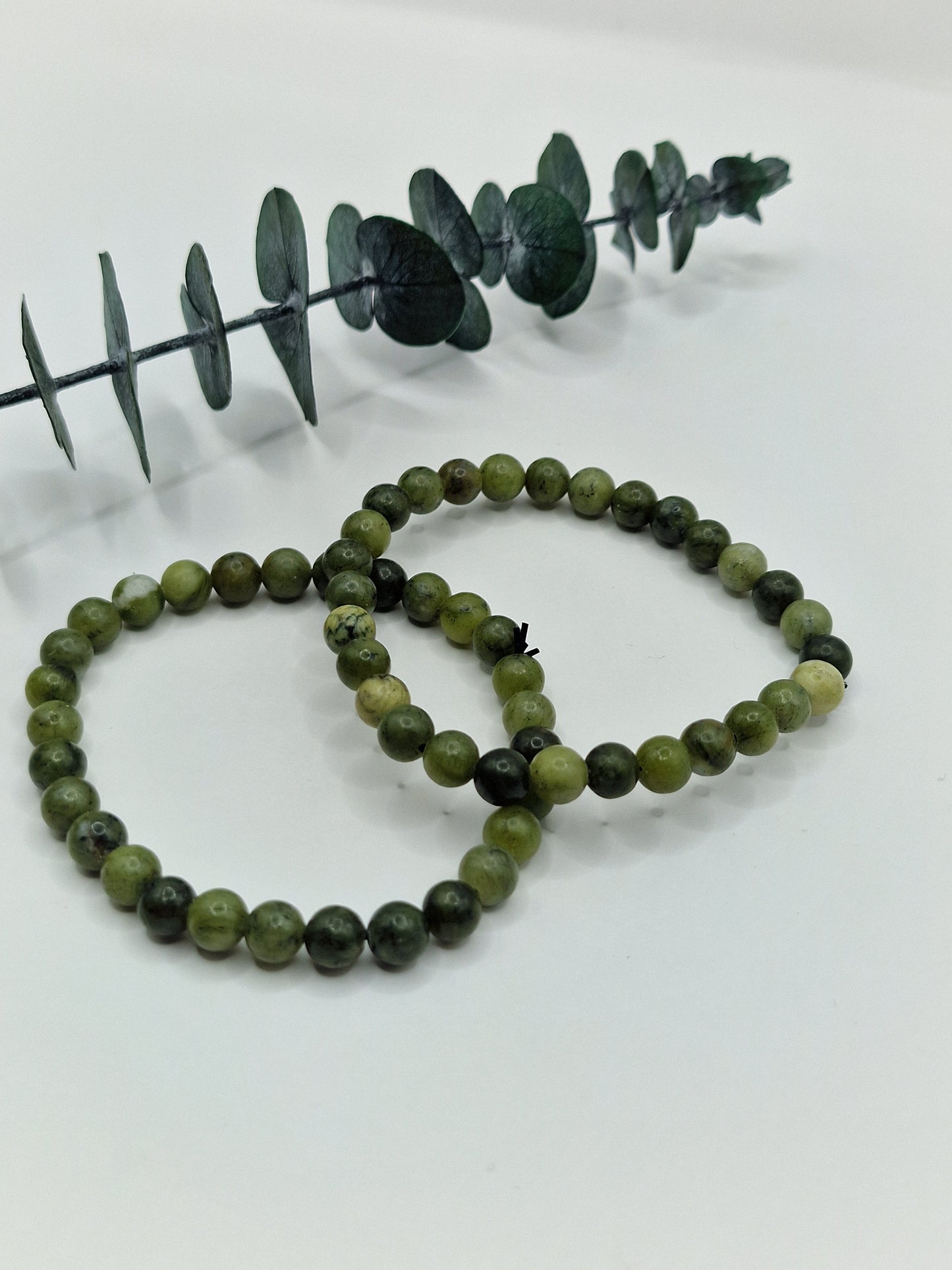 Serpentin Kugelarmband 💚 6mm