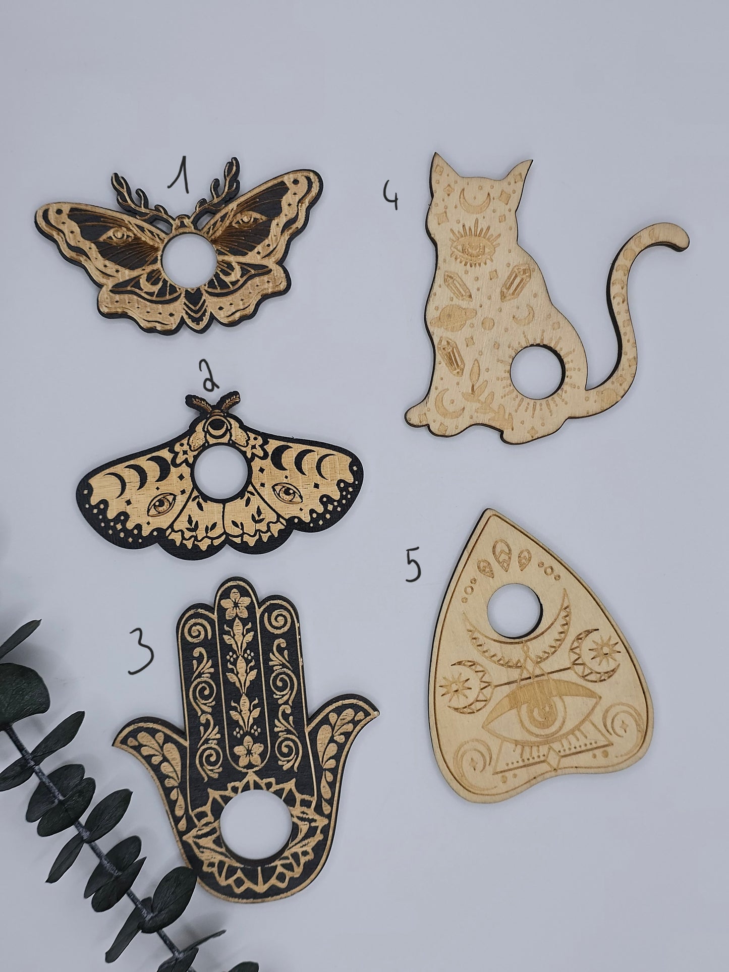 Holz Kugelständer mit verschiedenen Motiven 🐱