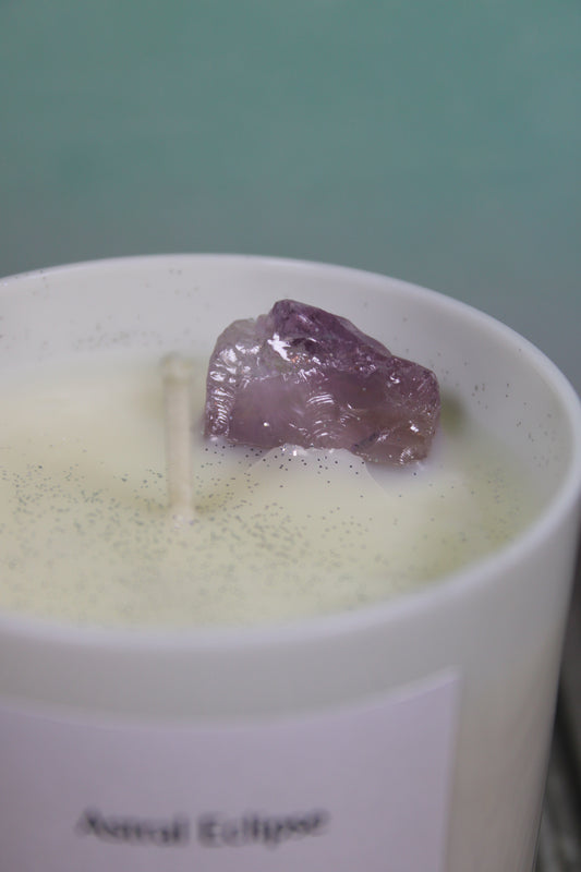 Amethyst Candle 💜 Handmade by Astral Eclipse