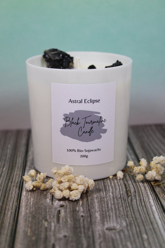 Black Tourmaline Candle 🖤 Handmade by Astral Eclipse