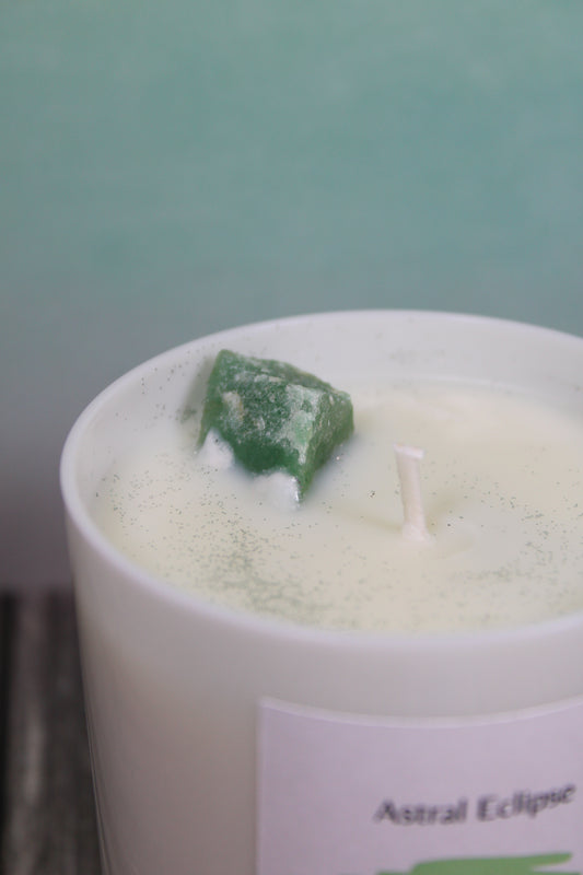 Green Aventurine Candle 💚 Handmade by Astral Eclipse