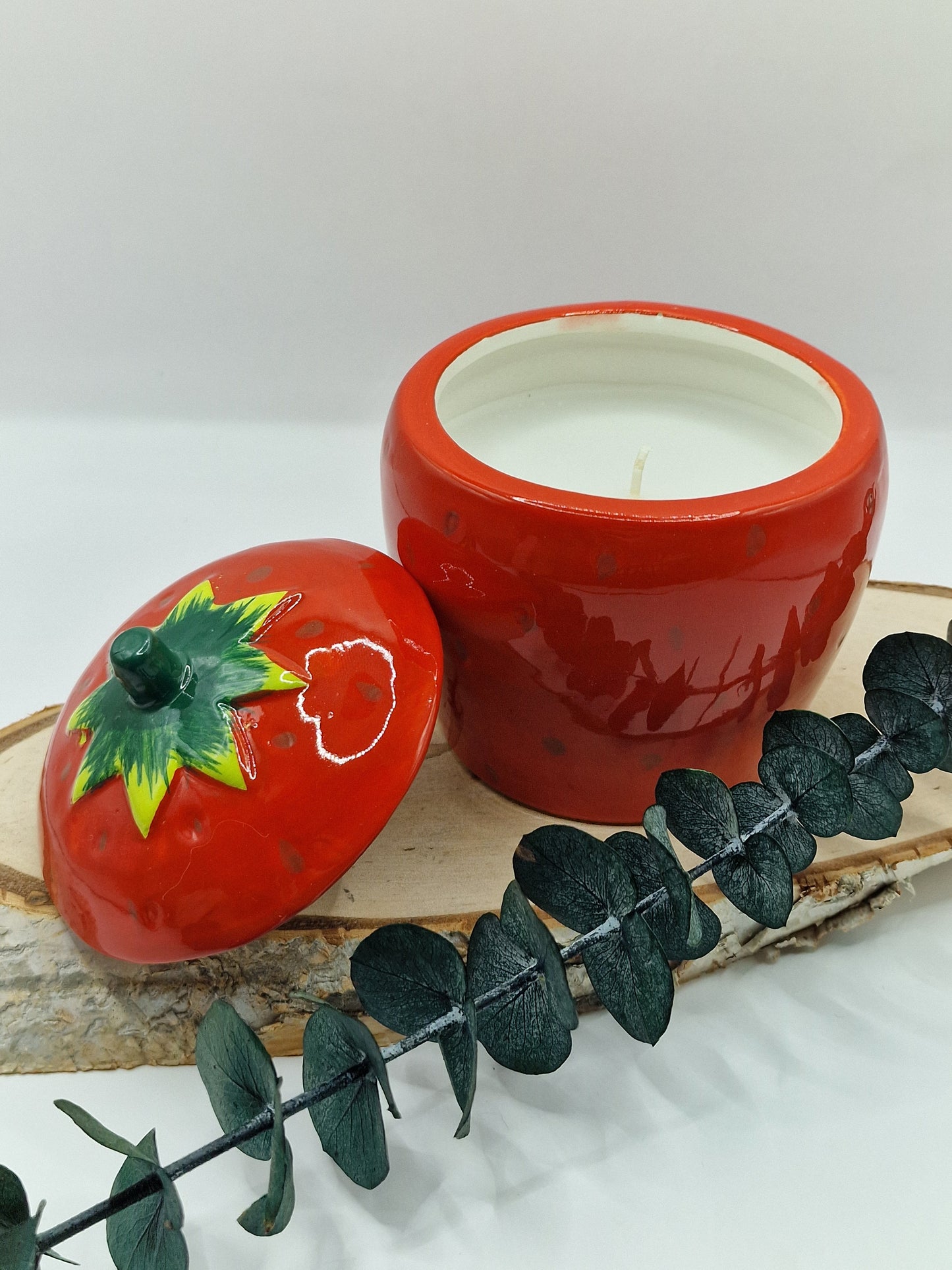 Duftkerze in Erdbeer-Design 🍓 E21