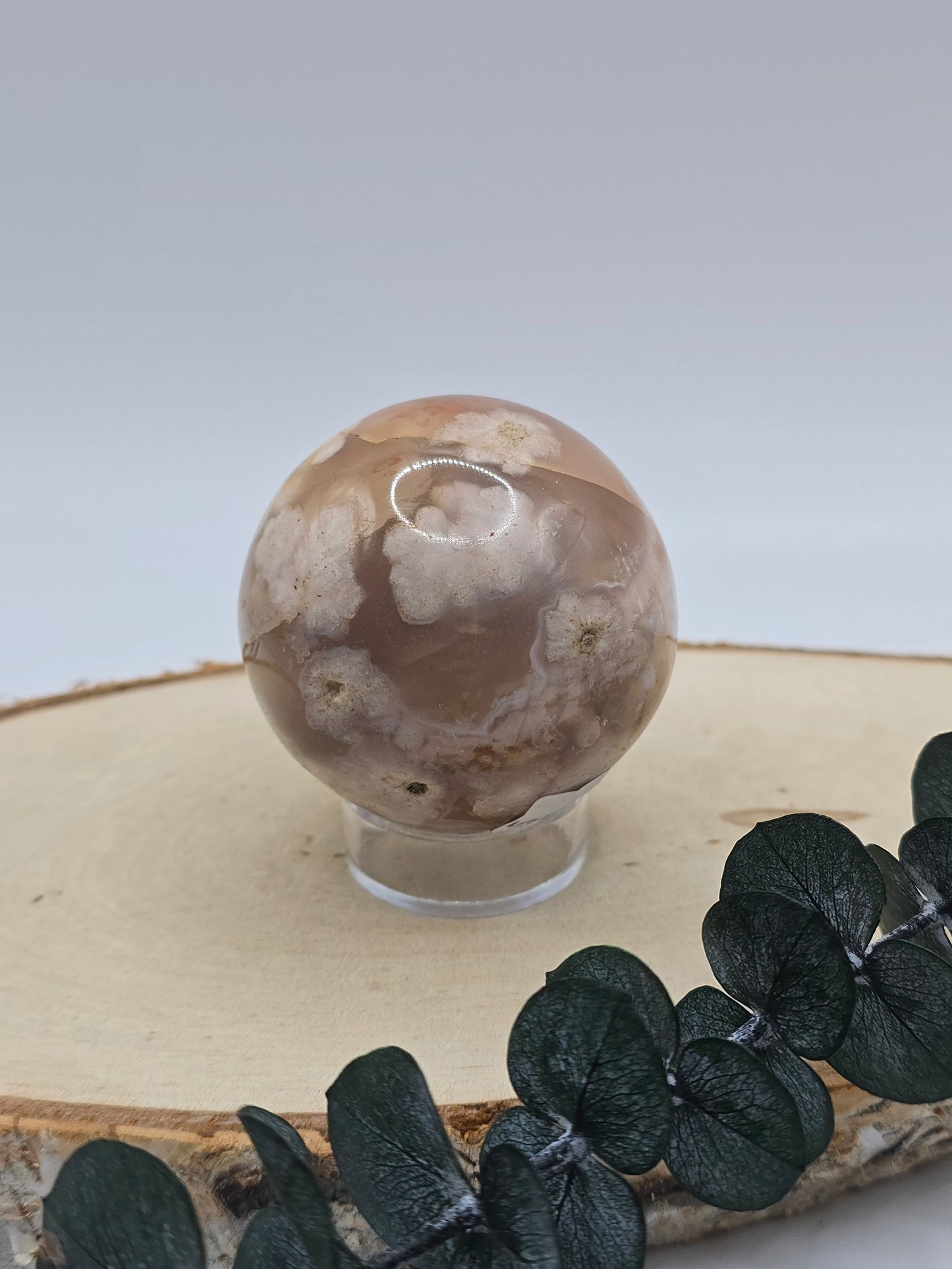 Blumenachat Kugel 🌸 BC25