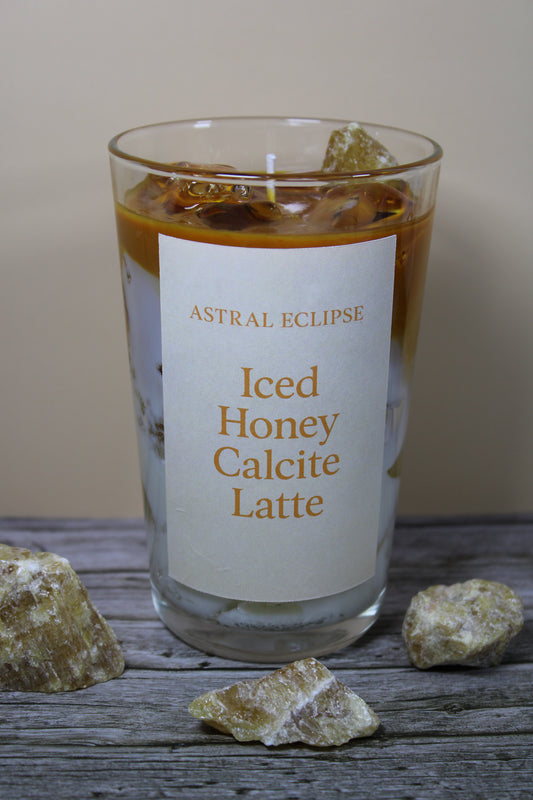 Iced Honey Calcite Latte -
Handmade by Astral Eclipse 🍯