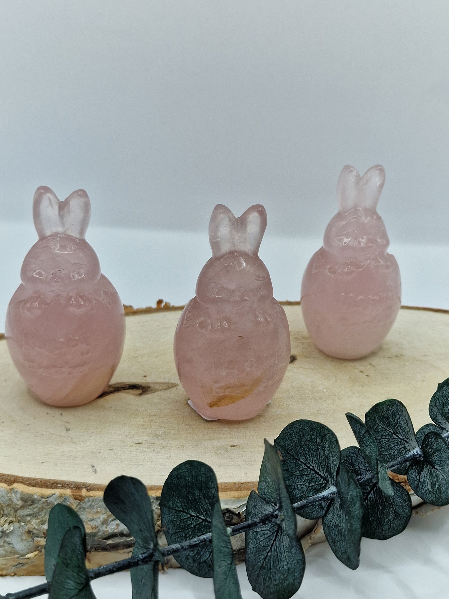Rosenquarz Hasen "Happy Easter" 🐇 R17