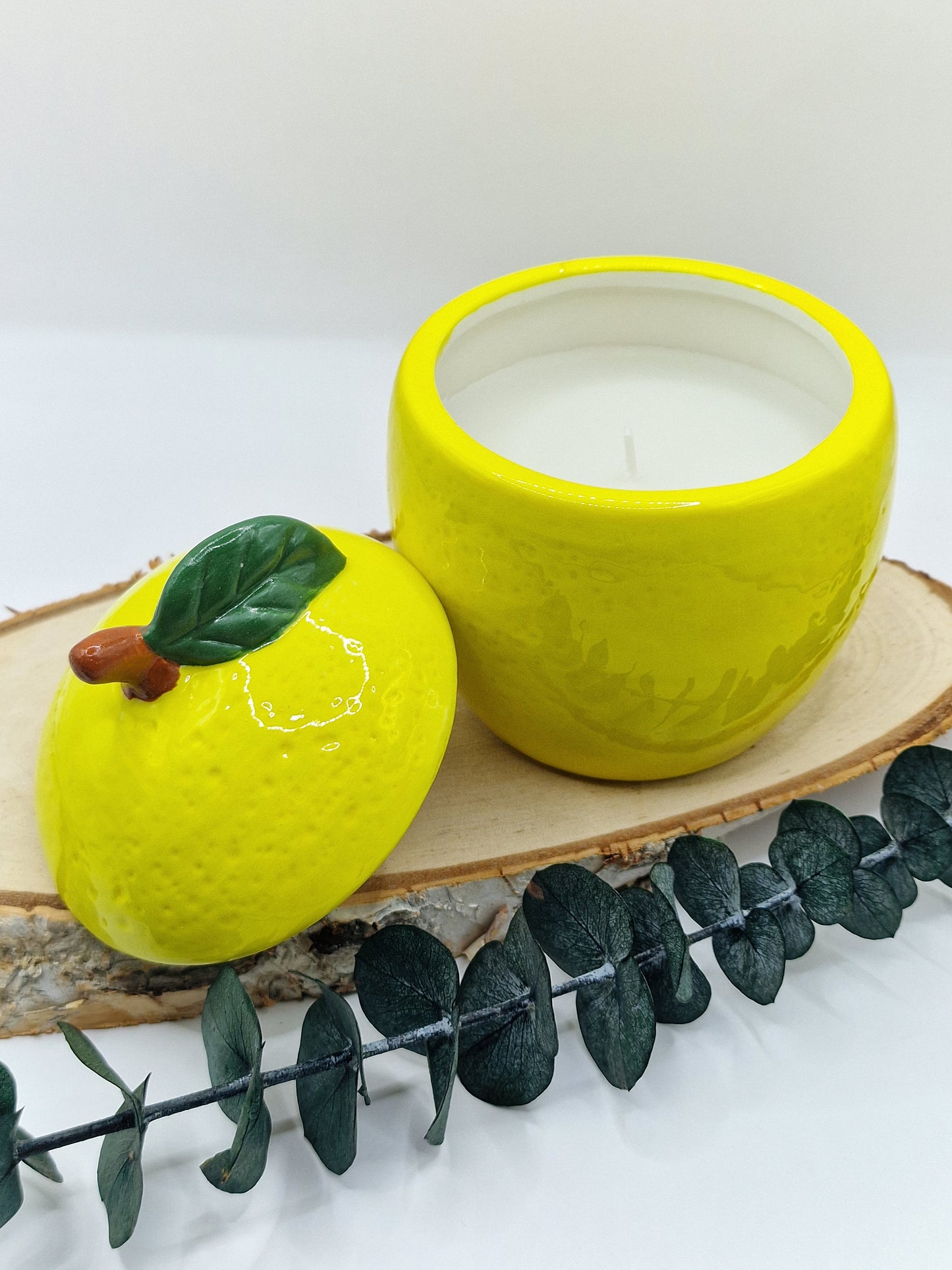 Duftkerze in Zitronen-Design 🍋 Z21