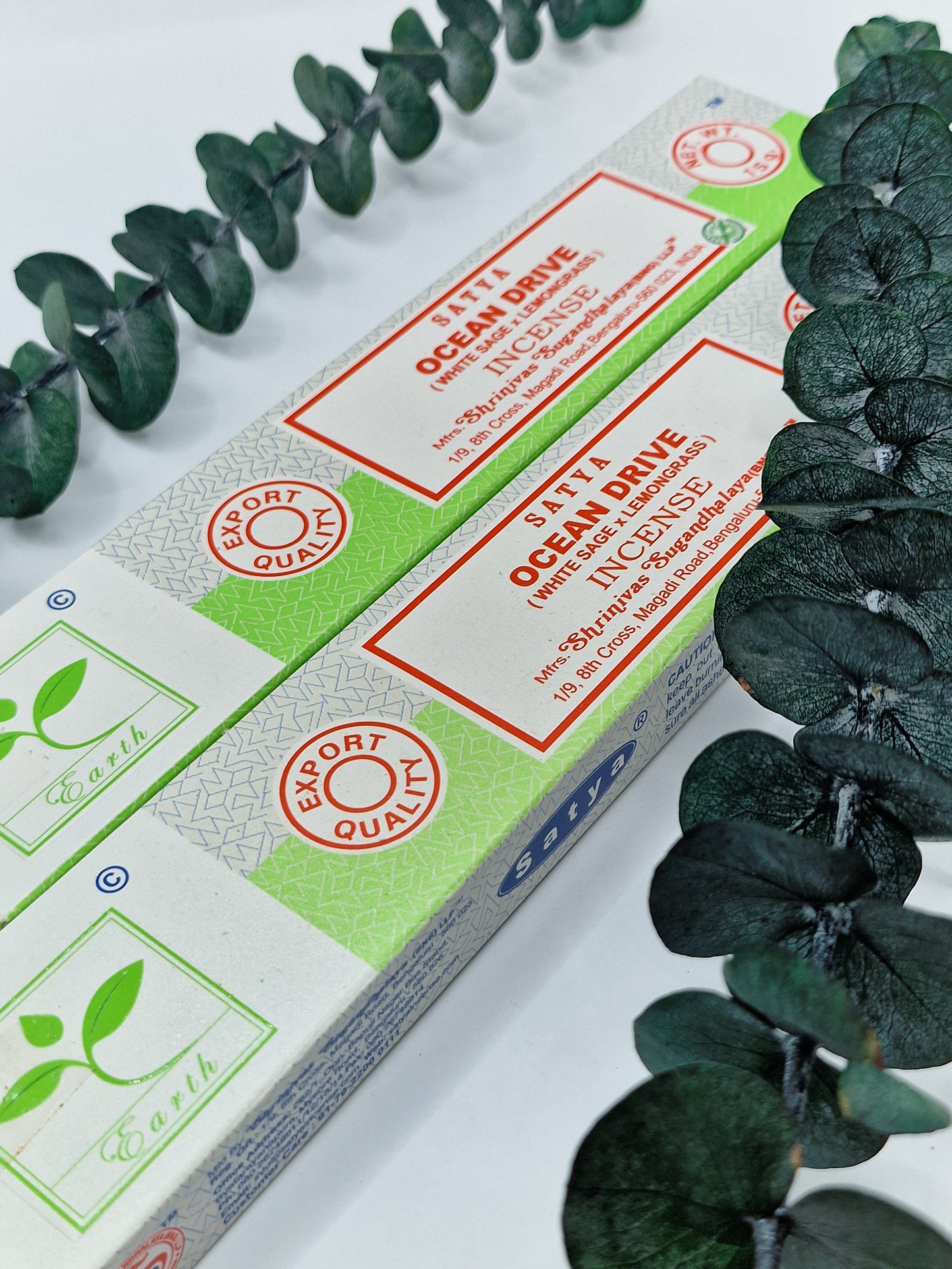 Satya Earth Räucherstäbchen White Sage X Lemongrass (Ocean Drive)