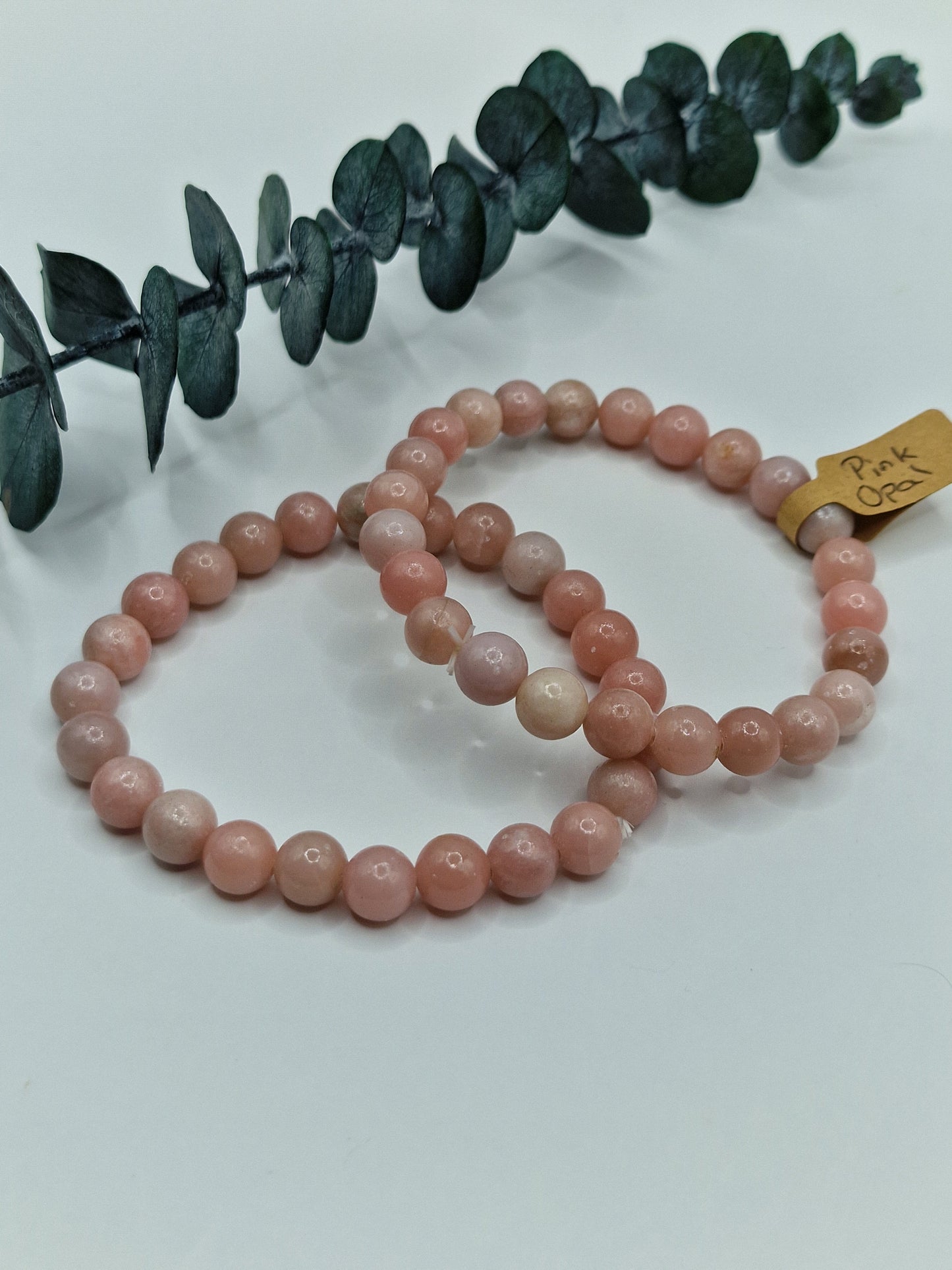 Pfirsich Mondstein Kugelarmband 🍑