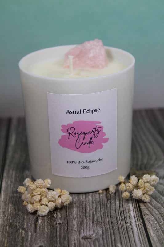 Rosequartz Candle 🎀 Handmade by Astral Eclipse