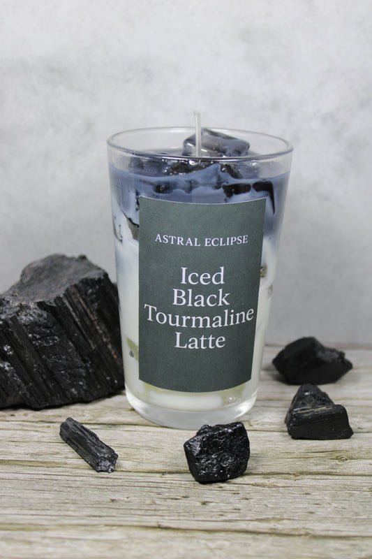 Iced Black Tourmaline Latte -
Handmade by Astral Eclipse 🖤
