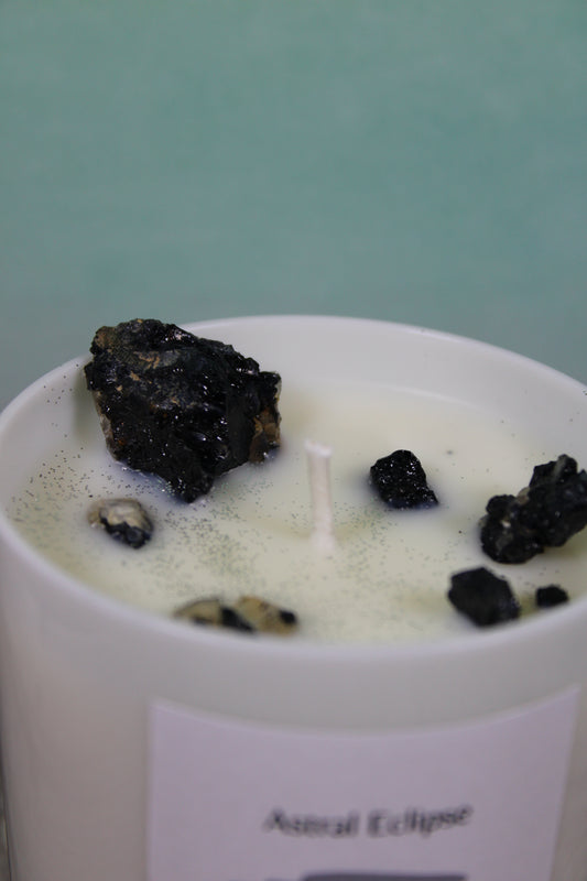 Black Tourmaline Candle 🖤 Handmade by Astral Eclipse